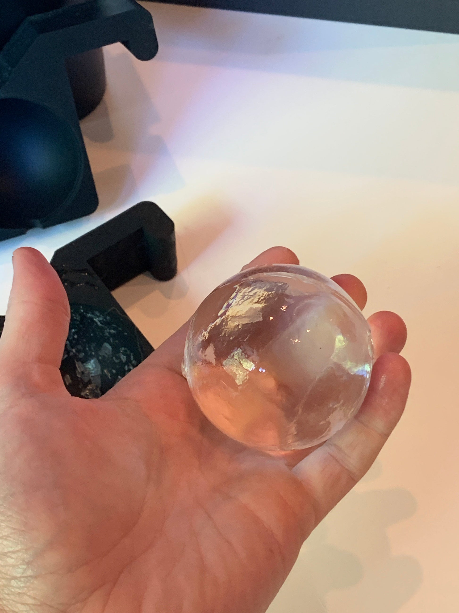 SIMPLETASTE Crystal Clear Ice Ball Maker Mold - 2.36 Inch Clear
