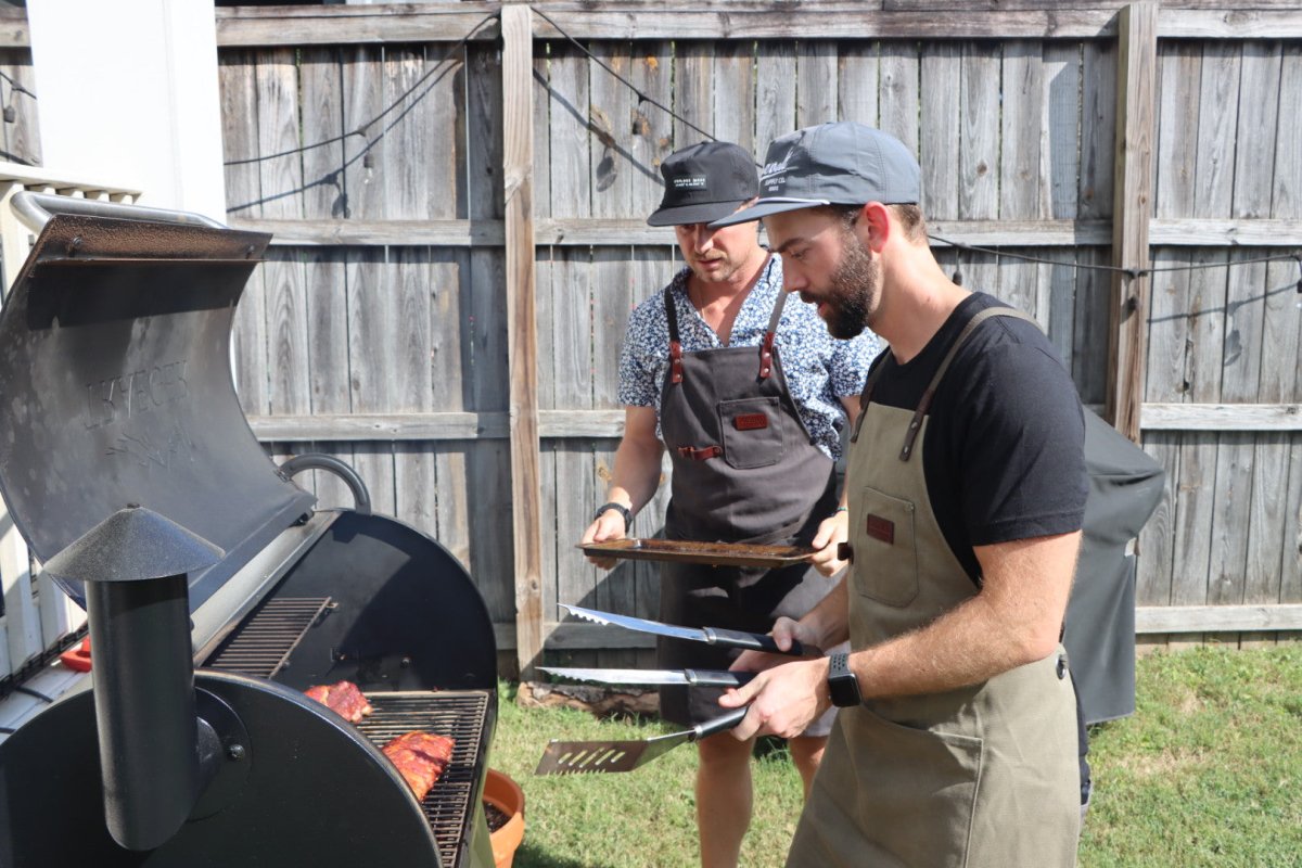 Waxed canvas apron